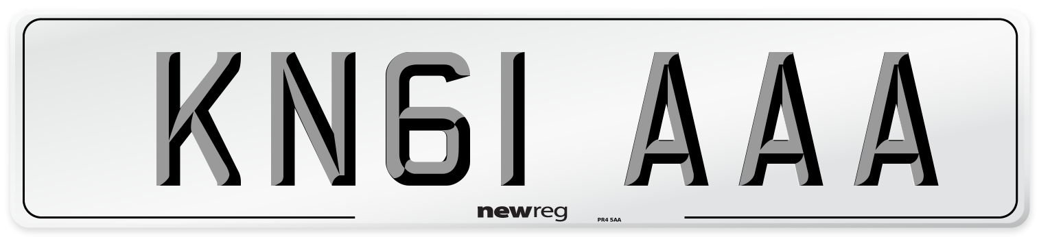 KN61 AAA Number Plate from New Reg